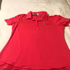 Under Armour pink golf shirt